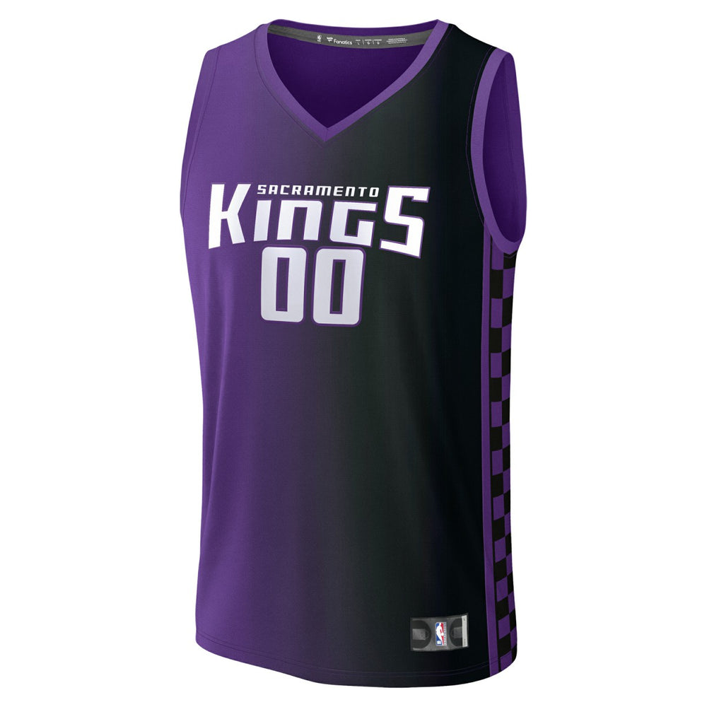 Sacramento Kings Youth Fast Break Custom Replica Jersey Purple Statement Edition - Fanatics