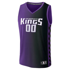 Sacramento Kings Youth Fast Break Custom Replica Jersey Purple Statement Edition - Fanatics