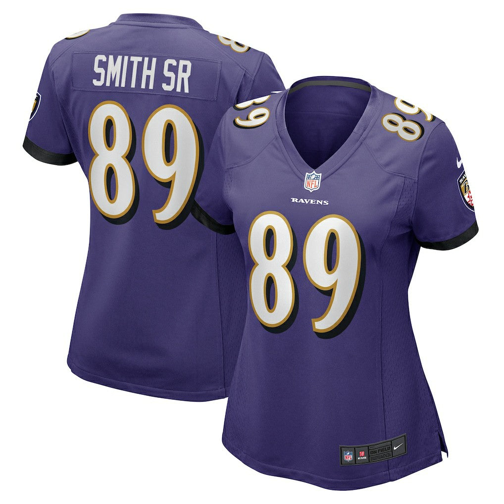Steve Smith Sr. Baltimore Ravens Women's Retired Player Game Jersey - Purple Jerseys