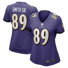 Steve Smith Sr. Baltimore Ravens Women's Retired Player Game Jersey - Purple Jerseys