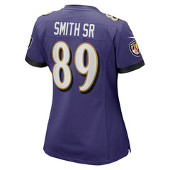 Steve Smith Sr. Baltimore Ravens Women's Retired Player Game Jersey - Purple Jerseys