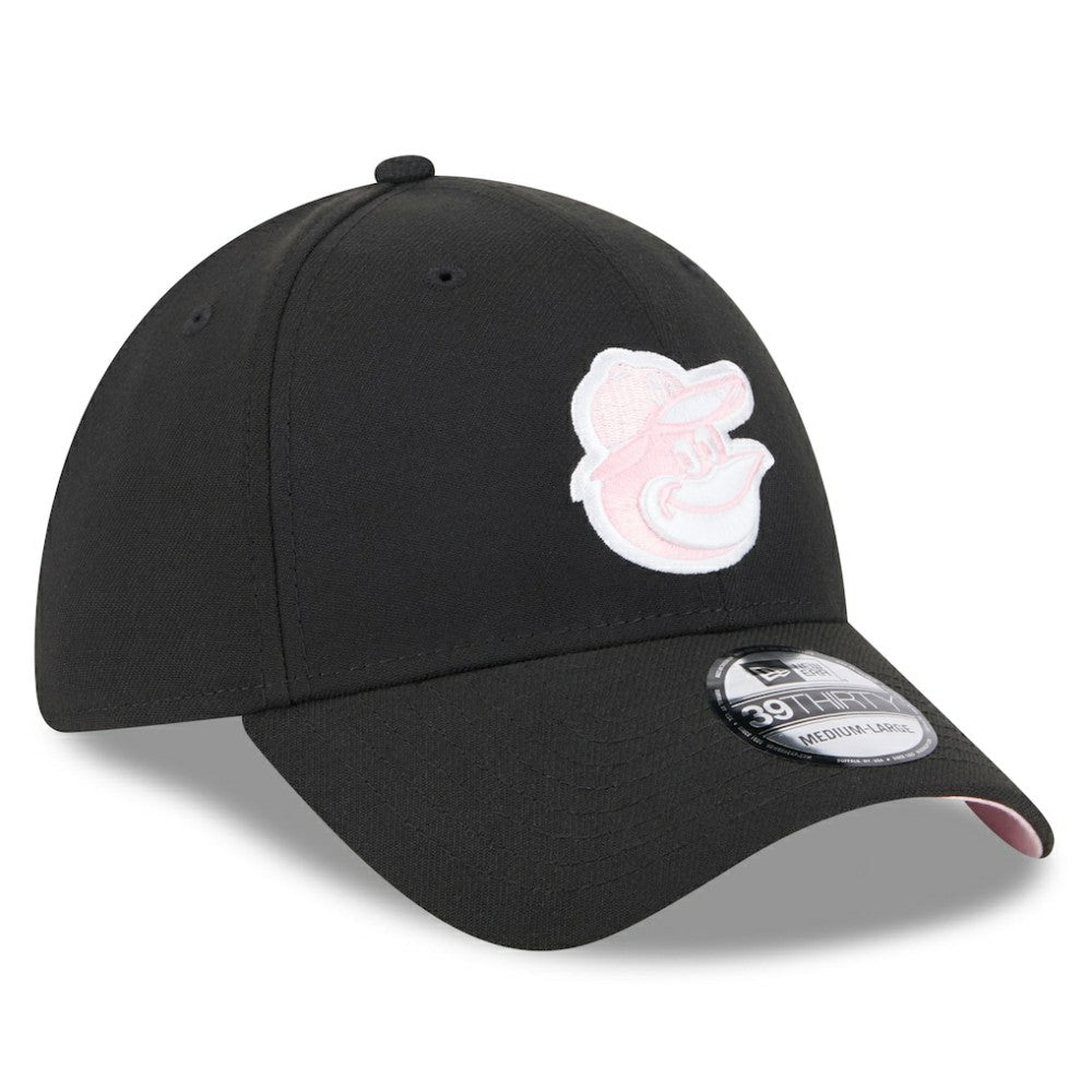 New Era  Baltimore Orioles  Black 2024 Mother's Day 39THIRTY Flex Hat Hats