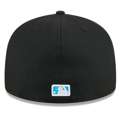 Miami Marlins New Era 2024 Father's Day 59FIFTY Fitted Hat - Black Hats