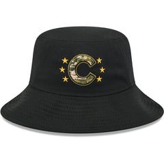 Chicago Cubs New Era 2024 Armed Forces Day Bucket Hat - Black Hats