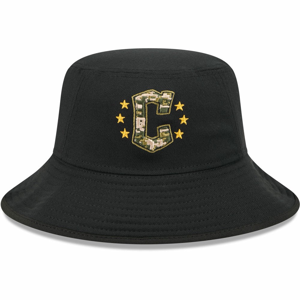 Cleveland Guardians New Era 2024 Armed Forces Day Bucket Hat - Black Hats
