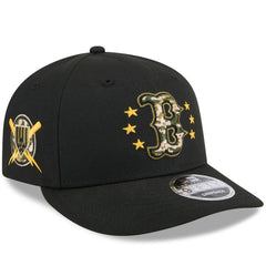 Boston Red Sox New Era 2024 Armed Forces Day Low Profile 9FIFTY Snapback Hat - Black Hats