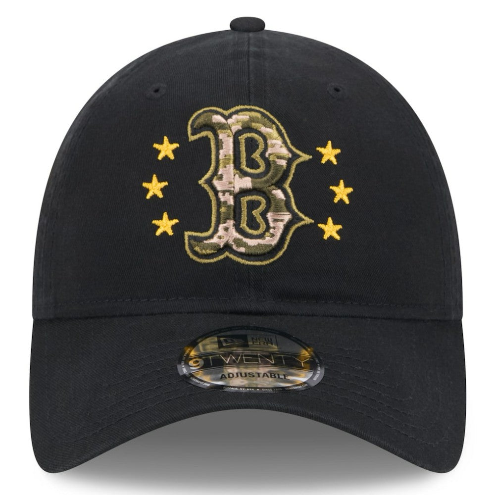 Boston Red Sox New Era 2024 Armed Forces Day 9TWENTY Adjustable Hat - Black Hats