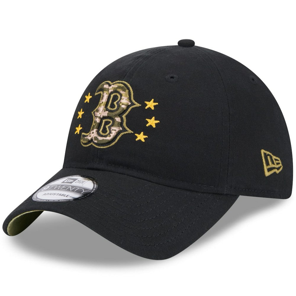 Boston Red Sox New Era 2024 Armed Forces Day 9TWENTY Adjustable Hat - Black Hats