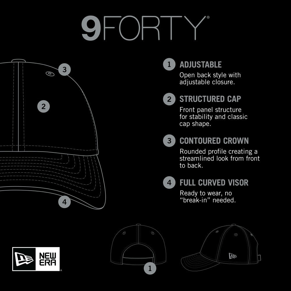 Miami Marlins New Era 2024 Armed Forces Day 9FORTY Adjustable Hat - Black Hats