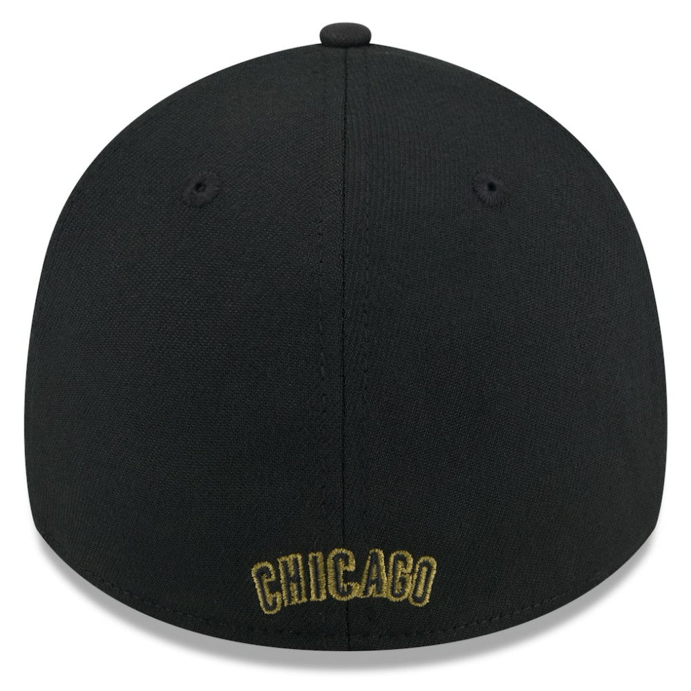 Chicago Cubs New Era 2024 Armed Forces Day 39THIRTY Flex Hat - Black Hats