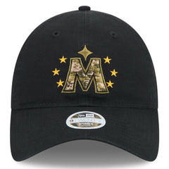 Minnesota Twins New Era Women's 2024 Armed Forces Day 9TWENTY Adjustable Hat - Black Hats