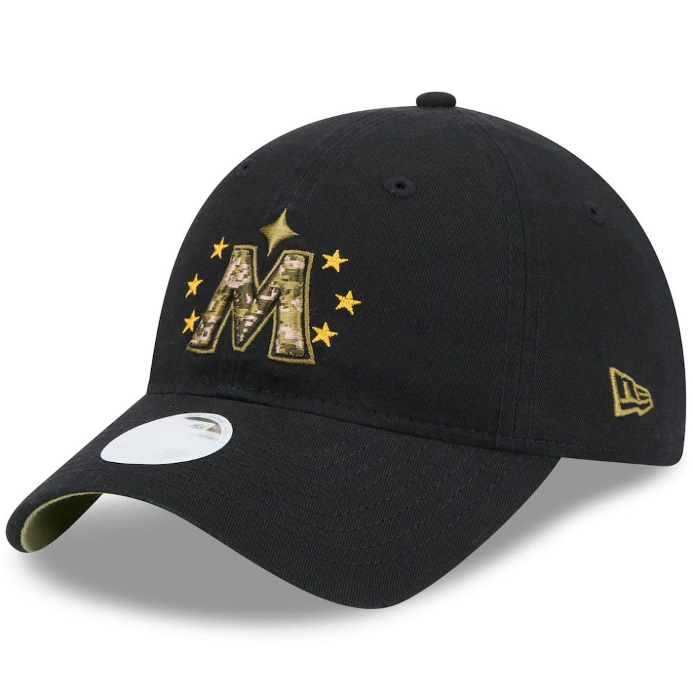 Minnesota Twins New Era Women's 2024 Armed Forces Day 9TWENTY Adjustable Hat - Black Hats