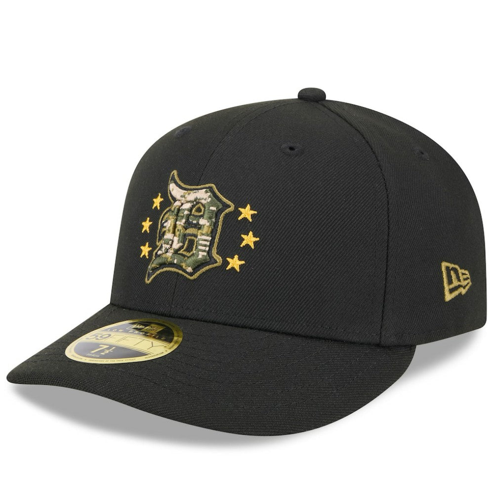 Detroit Tigers New Era 2024 Armed Forces Day Low Profile 59FIFTY Fitted Hat - Black Hats