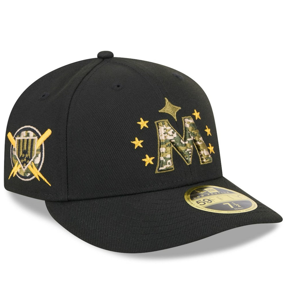 Minnesota Twins New Era 2024 Armed Forces Day Low Profile 59FIFTY Fitted Hat - Black Hats
