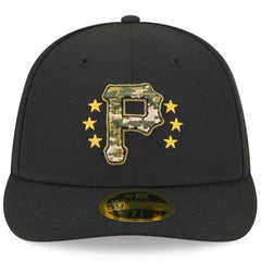 Pittsburgh Pirates New Era 2024 Armed Forces Day Low Profile 59FIFTY Fitted Hat - Black Hats