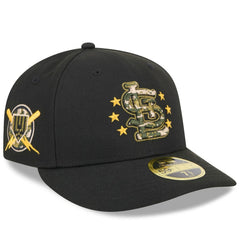 St. Louis Cardinals New Era 2024 Armed Forces Day Low Profile 59FIFTY Fitted Hat - Black Hats