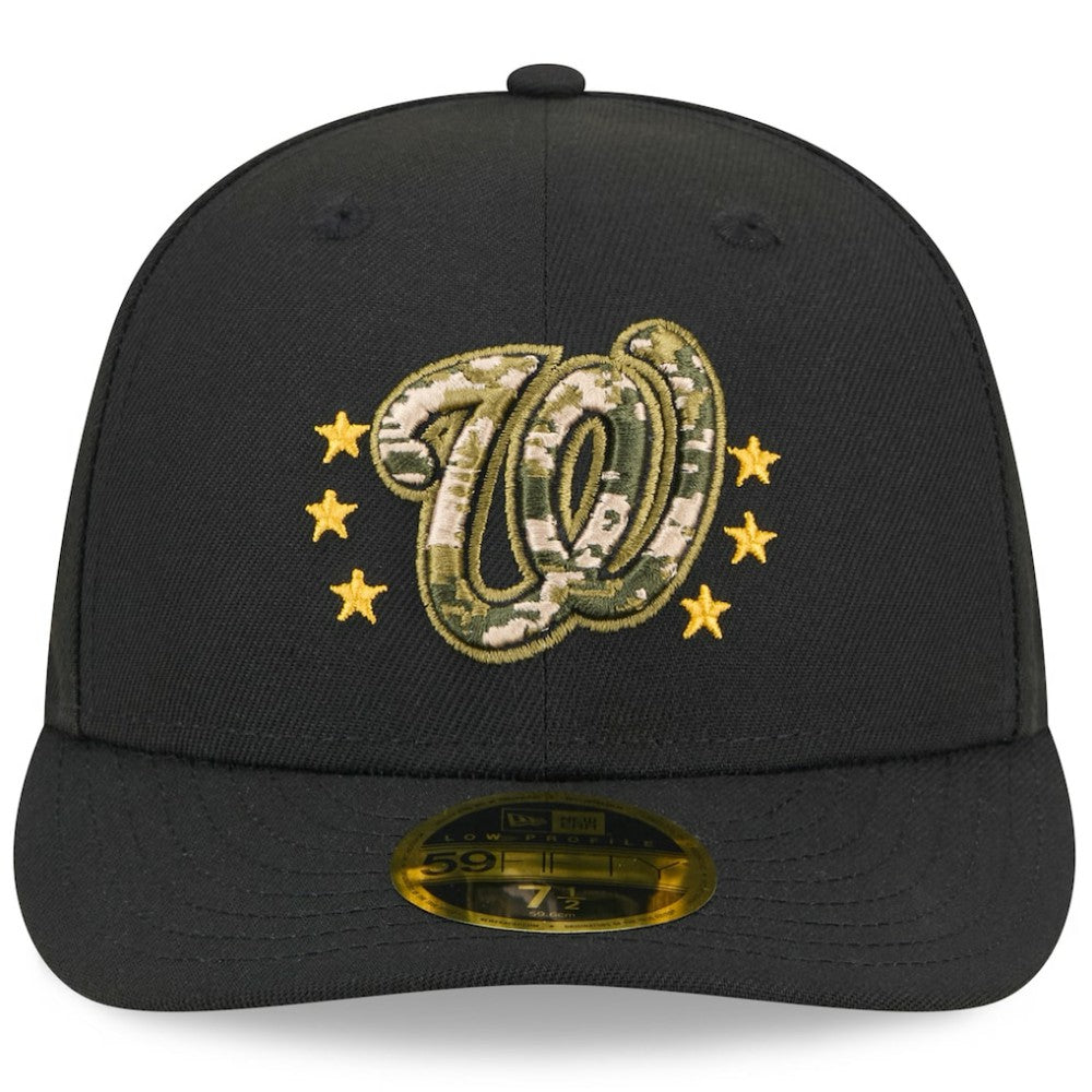 Washington Nationals New Era 2024 Armed Forces Day Low Profile 59FIFTY Fitted Hat - Black Hats