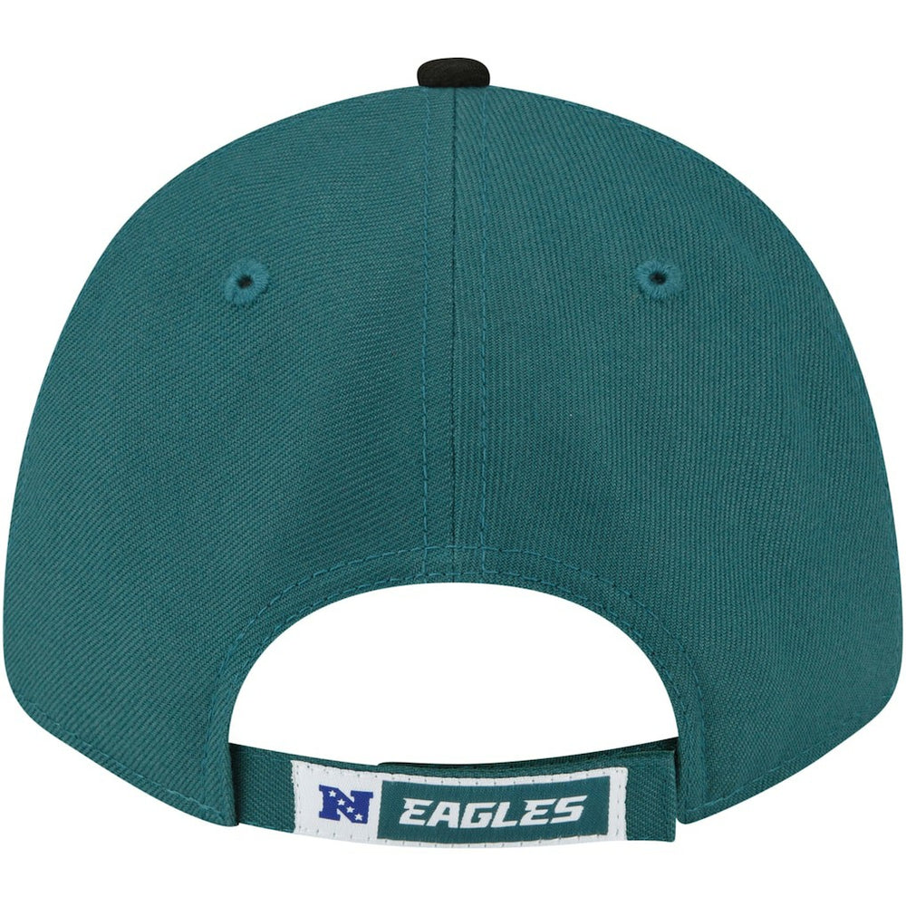 Philadelphia Eagles New Era The League Two-Tone 9FORTY Adjustable Hat - Midnight Green/Black Hats