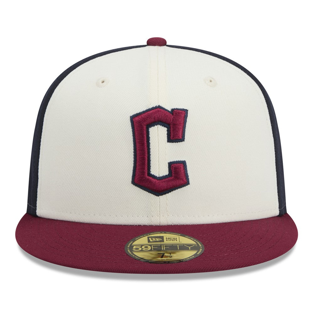 Cleveland Guardians New Era 2024 City Connect 59FIFTY Fitted Hat - White/Red Hats