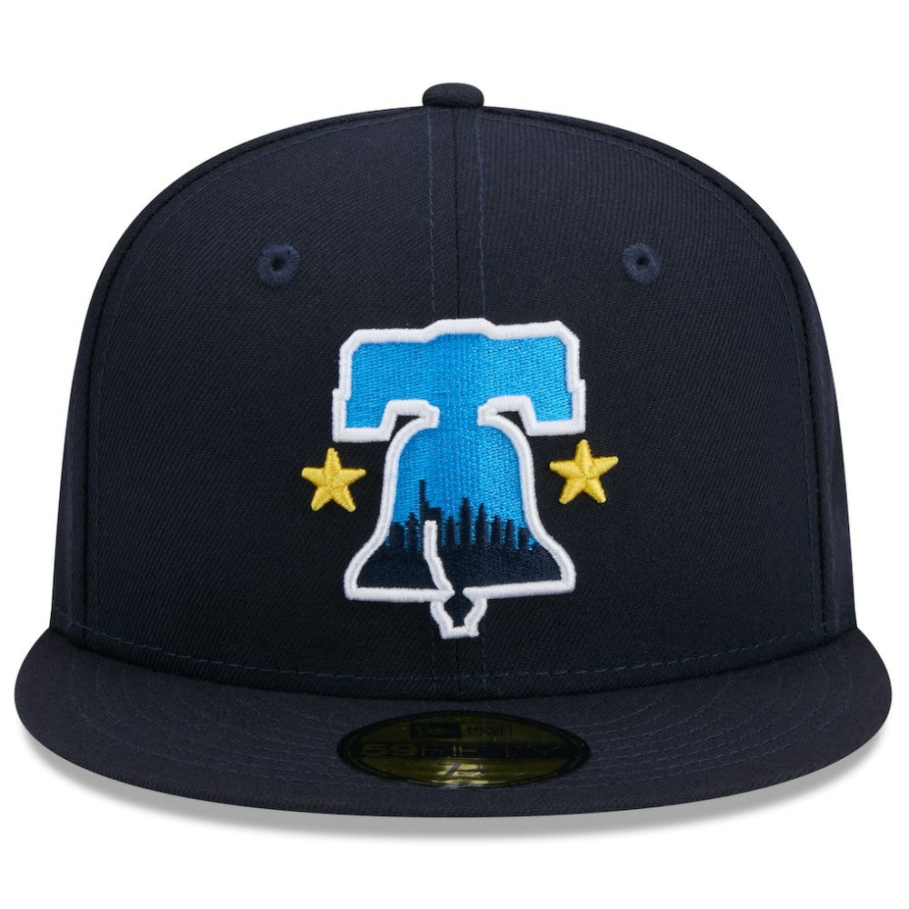 Philadelphia Phillies New Era 2024 City Connect 59FIFTY Fitted Hat - Navy Hats