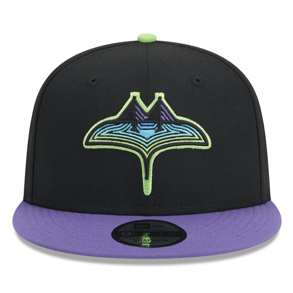 Tampa Bay Rays New Era 2024 City Connect 9FIFTY Snapback Hat - Black Hats