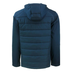 Cleveland Guardians Cutter & Buck Evoke Hybrid Eco Softshell Recycled Full-Zip Hoodie - Navy Hoodies