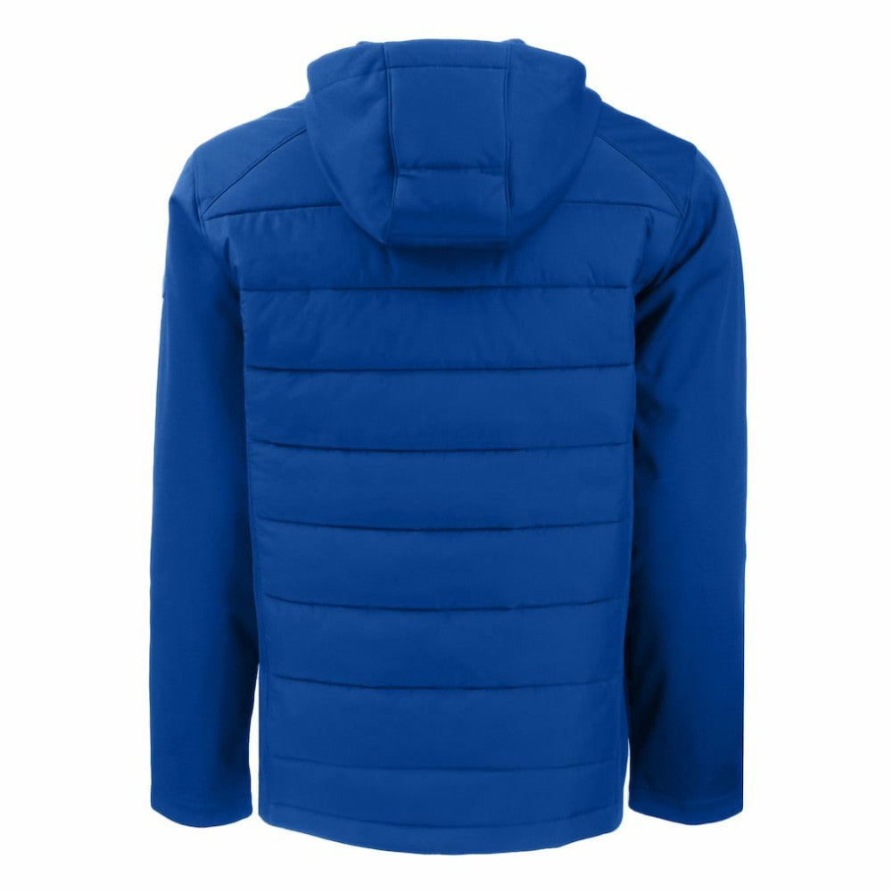 Los Angeles Dodgers Cutter & Buck Evoke Hybrid Eco Softshell Recycled Full-Zip Hoodie - Royal Hoodies