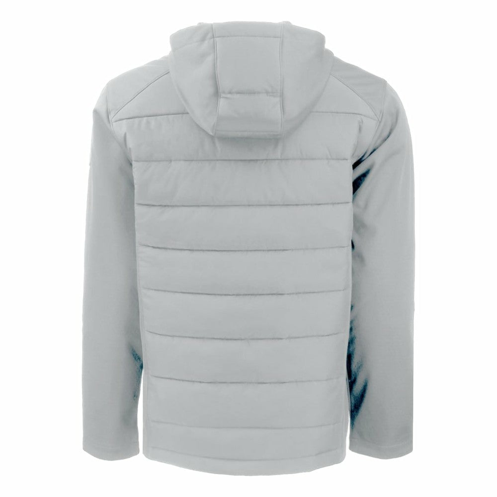 New York Yankees Cutter & Buck Evoke Hybrid Eco Softshell Recycled Full-Zip Hoodie - Gray Hoodies