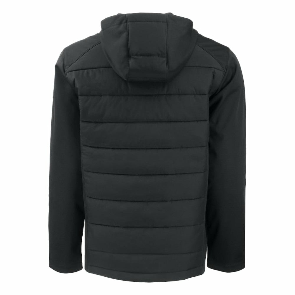 San Francisco Giants Cutter & Buck Evoke Hybrid Eco Softshell Recycled Full-Zip Hoodie - Black Hoodies