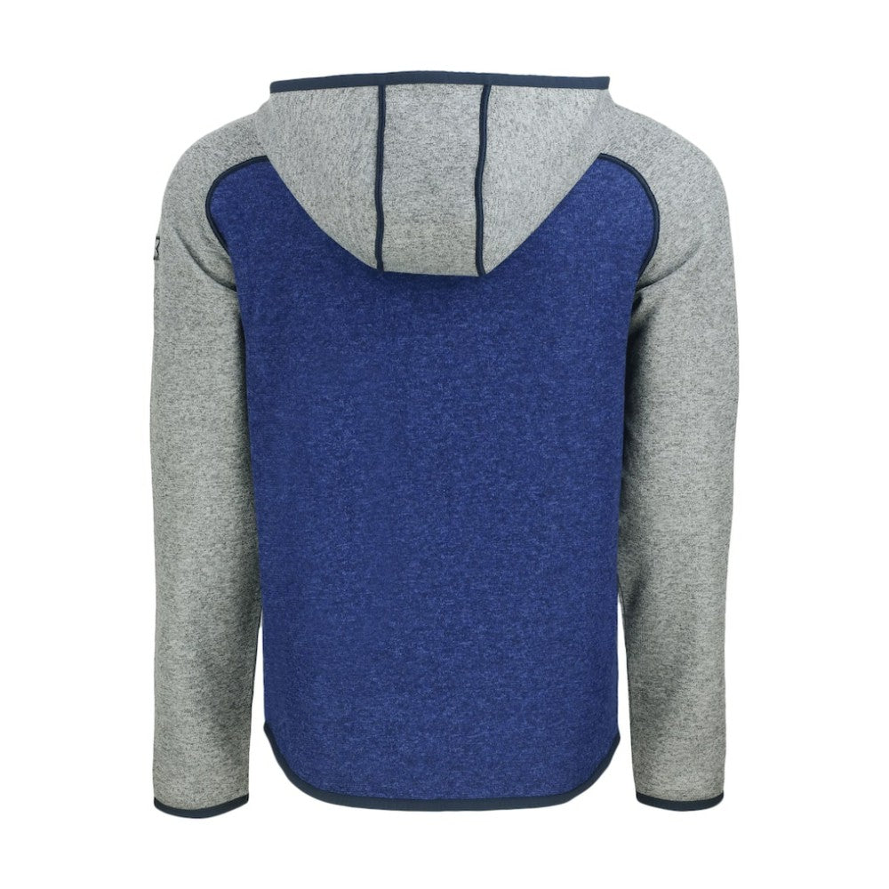 Atlanta Braves Cutter & Buck Mainsail Full-Zip Hooded Jacket - Royal/Heather Gray Jackets