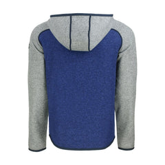 Atlanta Braves Cutter & Buck Mainsail Full-Zip Hooded Jacket - Royal/Heather Gray Jackets