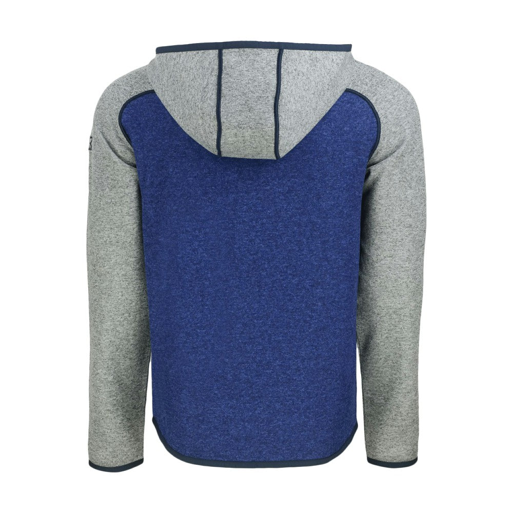 New York Mets Cutter & Buck Mainsail Full-Zip Hooded Jacket - Royal/Heather Gray Jackets