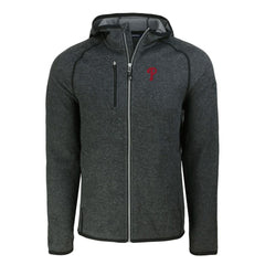Philadelphia Phillies Cutter & Buck Mainsail Full-Zip Hooded Jacket - Heather Charcoal Jackets