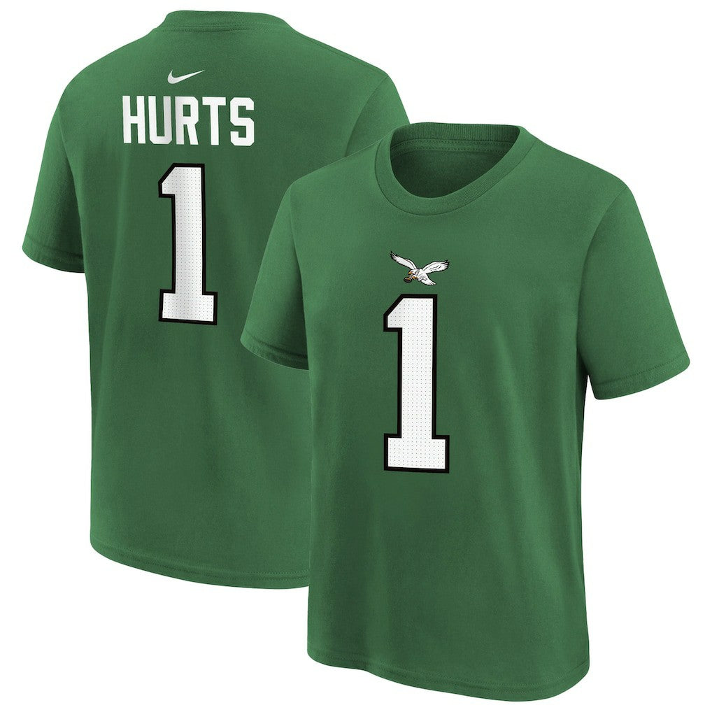 Jalen Hurts Philadelphia Eagles Preschool Player Name & Number T-Shirt - Kelly Green T-shirts