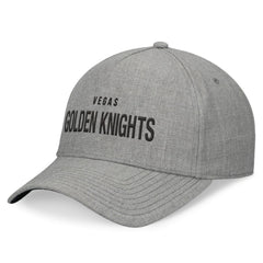 Vegas Golden Knights Fanatics Elements A-Frame Leather Strapback Hat - Heather Gray | US 200496213