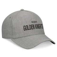 Vegas Golden Knights Fanatics Elements A-Frame Leather Strapback Hat - Heather Gray | US 200496213