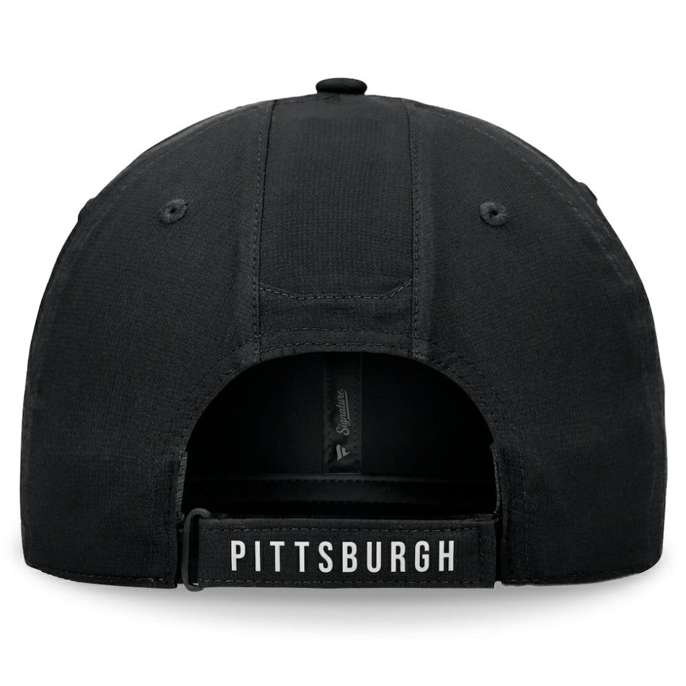 Pittsburgh Penguins Fanatics Front Office Ripstop Adjustable Hat - Black | US 200496221