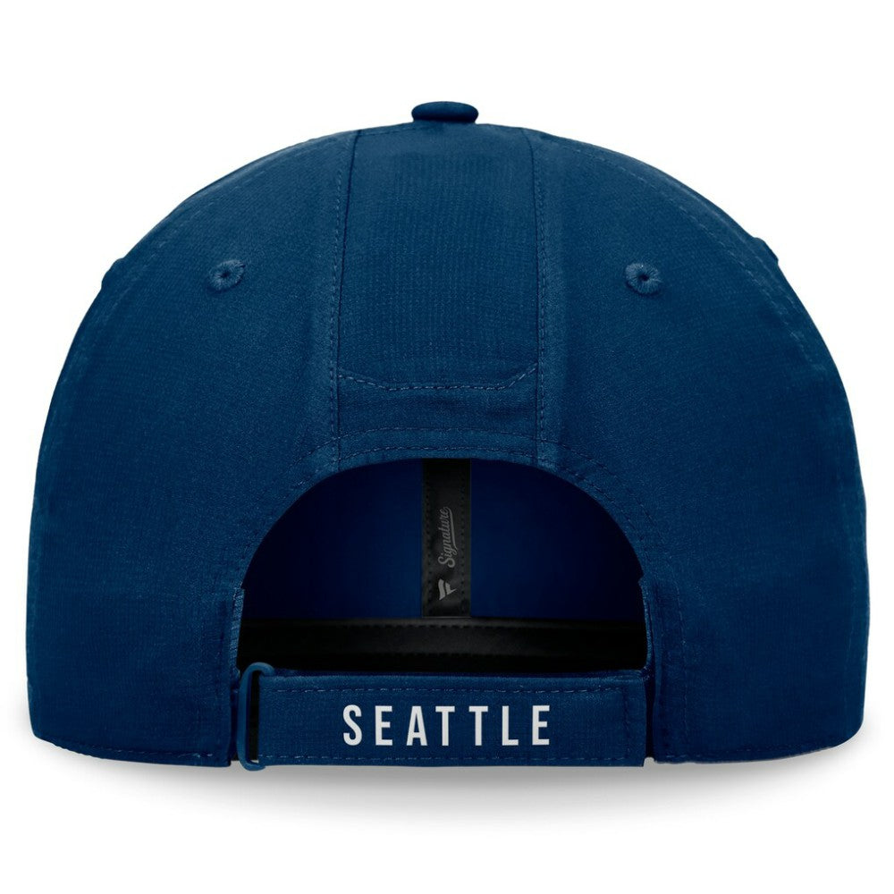 Seattle Kraken Fanatics Front Office Ripstop Adjustable Hat - Deep Sea Blue | US 200496222