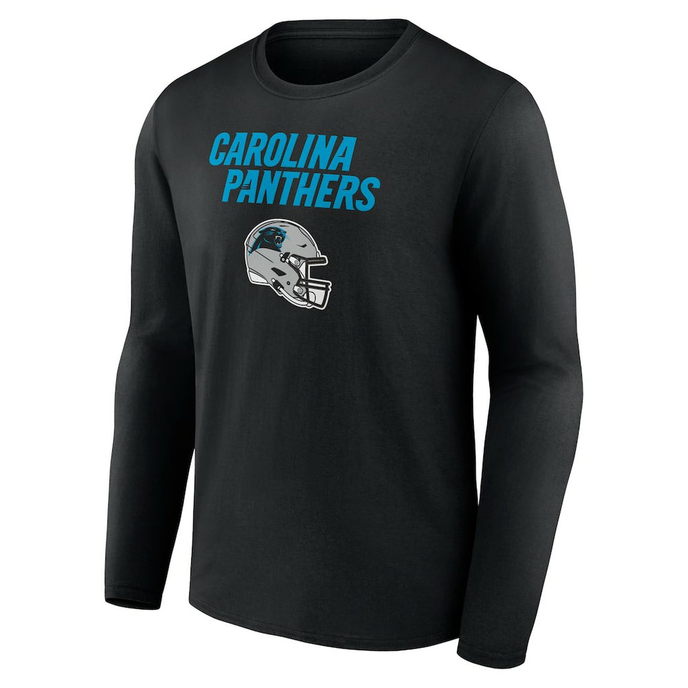 Bryce Young Carolina Panthers Team Wordmark Name & Number Long Sleeve T-Shirt - Black T-shirts