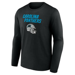 Bryce Young Carolina Panthers Team Wordmark Name & Number Long Sleeve T-Shirt - Black T-shirts