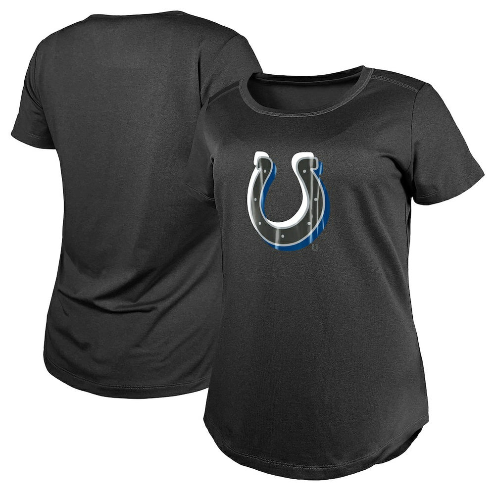 Indianapolis Colts New Era Women's 2024 NFL Draft T-Shirt - Charcoal T-shirts