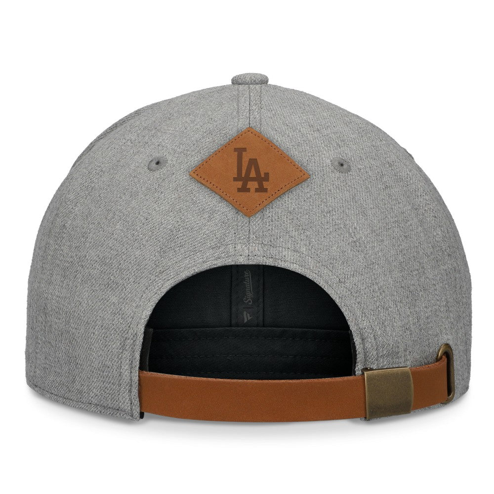Los Angeles Dodgers Fanatics Elements A-Frame Structured Adjustable Hat - Heather Gray Hats