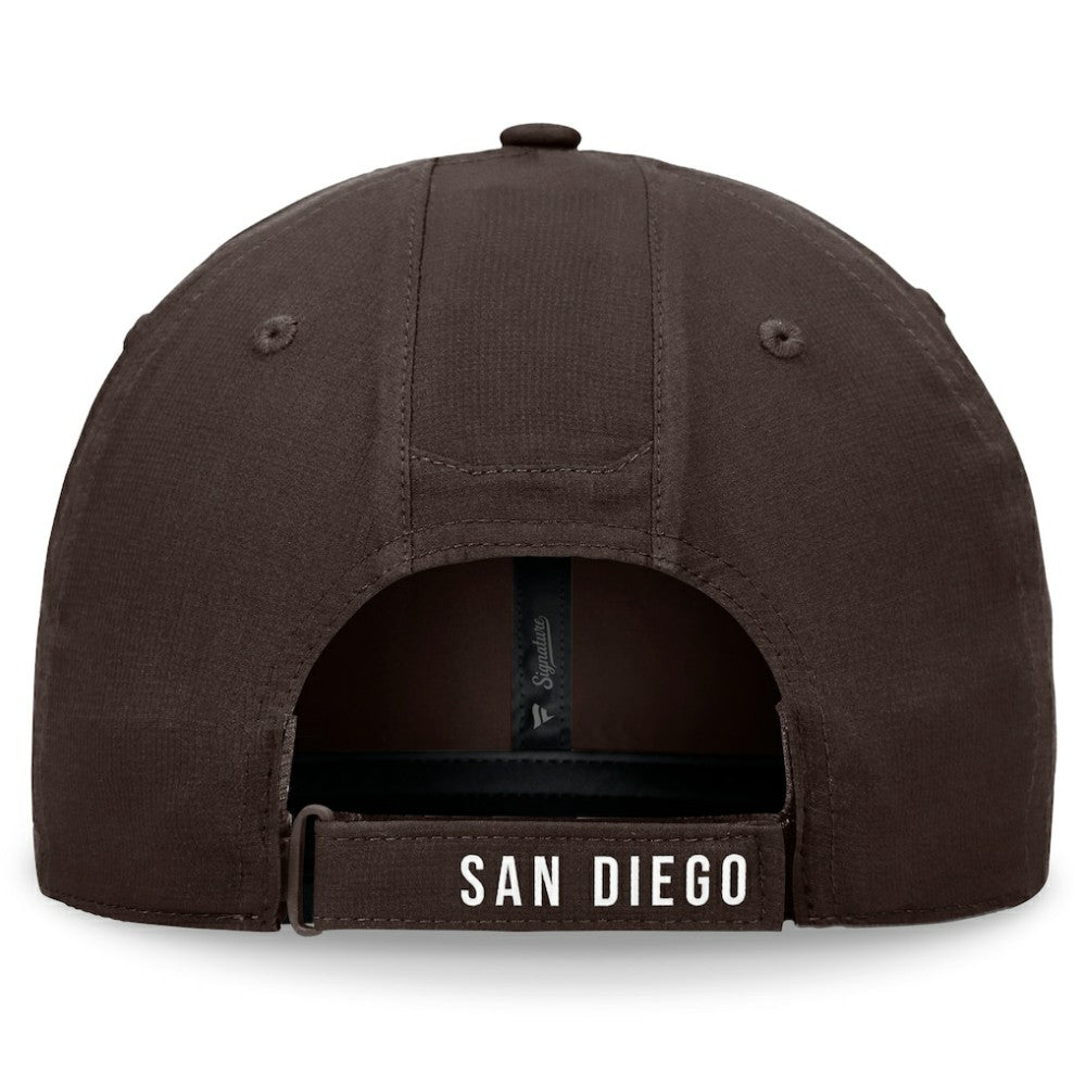 San Diego Padres Fanatics Front Office Ripstop Unstructured Adjustable Hat - Brown Hats