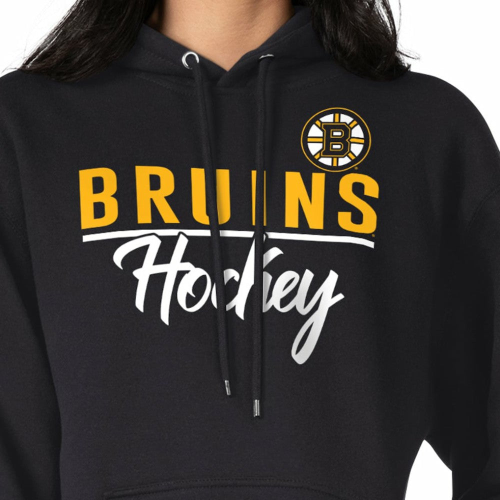 Boston Bruins G-III 4Her by Carl Banks Women's Team Sport Tri-Blend Fleece Hoodie - Black | US 200497115
