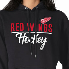 Detroit Red Wings G-III 4Her by Carl Banks Women's Team Sport Tri-Blend Fleece Hoodie - Black | US 200497120