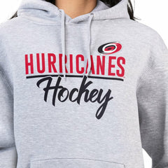 Carolina Hurricanes G-III 4Her by Carl Banks Women's Team Sport Tri-Blend Fleece Hoodie - Heather Gray | US 200497135