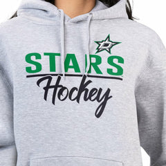 Dallas Stars G-III 4Her by Carl Banks Women's Team Sport Tri-Blend Fleece Hoodie - Heather Gray | US 200497139
