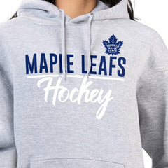 Toronto Maple Leafs G-III 4Her by Carl Banks Women's Team Sport Tri-Blend Fleece Hoodie - Heather Gray | US 200497158