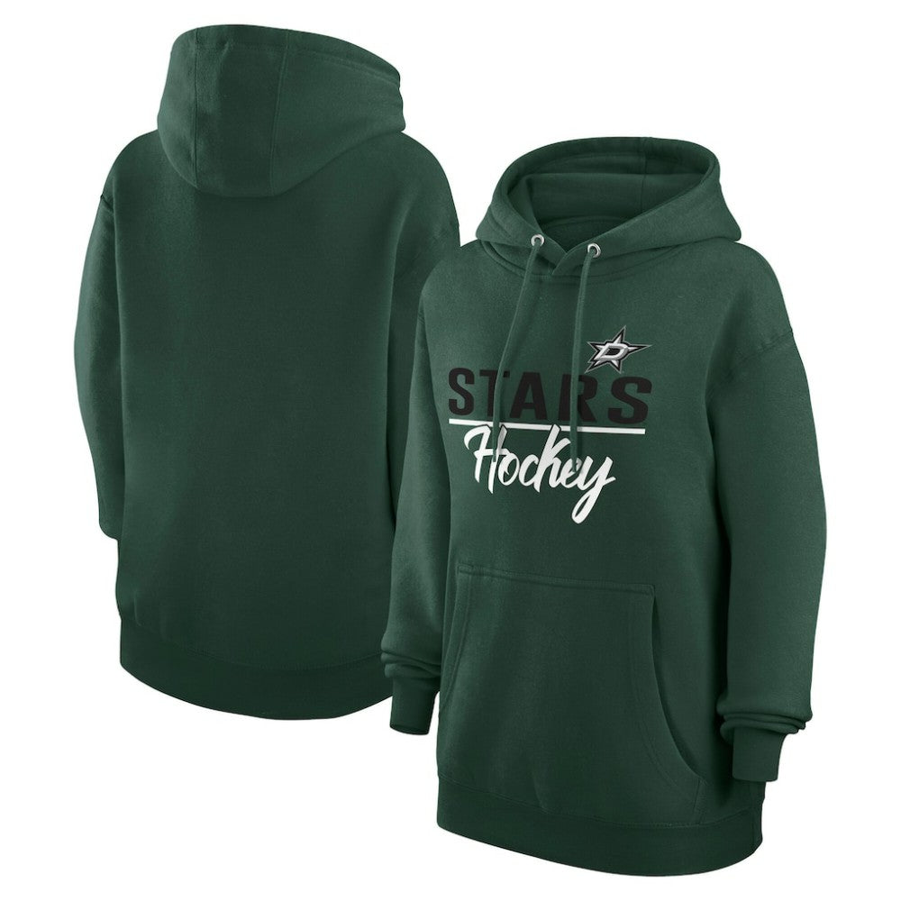 Dallas Stars G-III 4Her by Carl Banks Women's Team Sport Tri-Blend Fleece Hoodie - Green | US 200497163