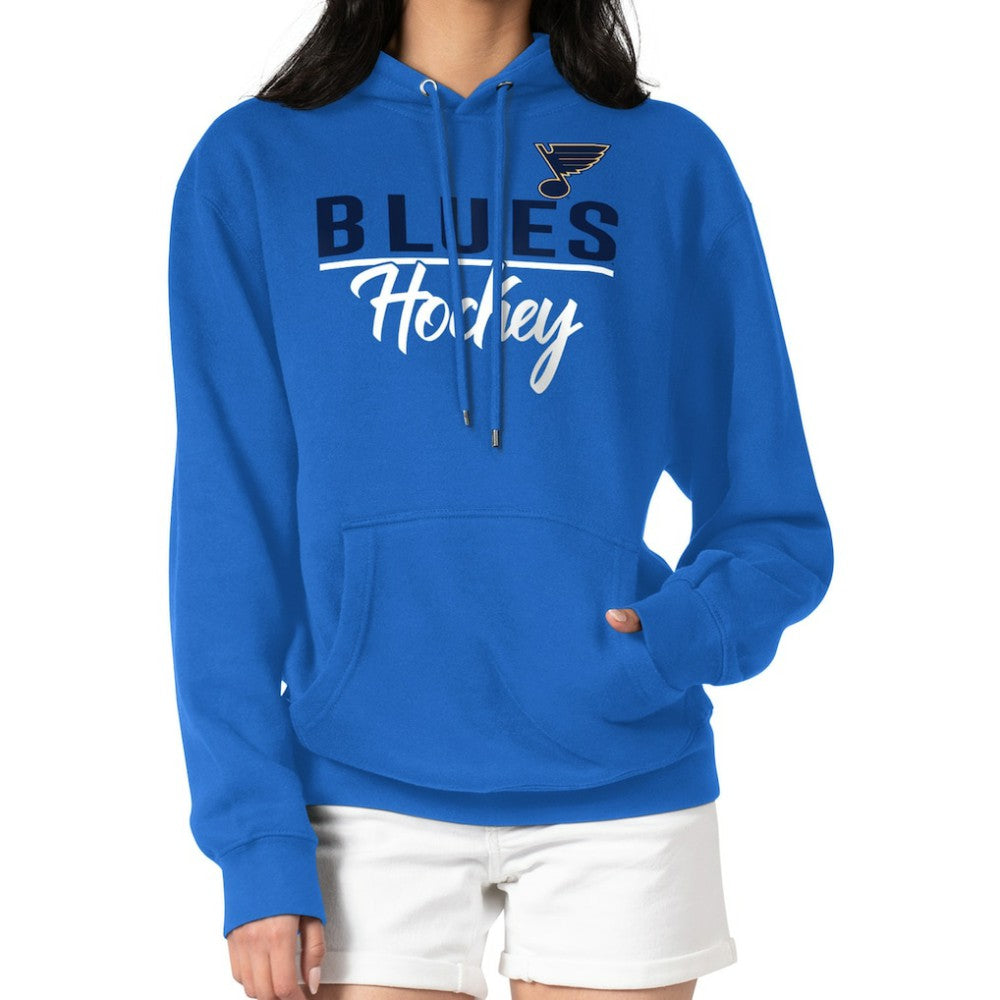 St. Louis Blues G-III 4Her by Carl Banks Women's Team Sport Tri-Blend Fleece Hoodie - Blue | US 200497169